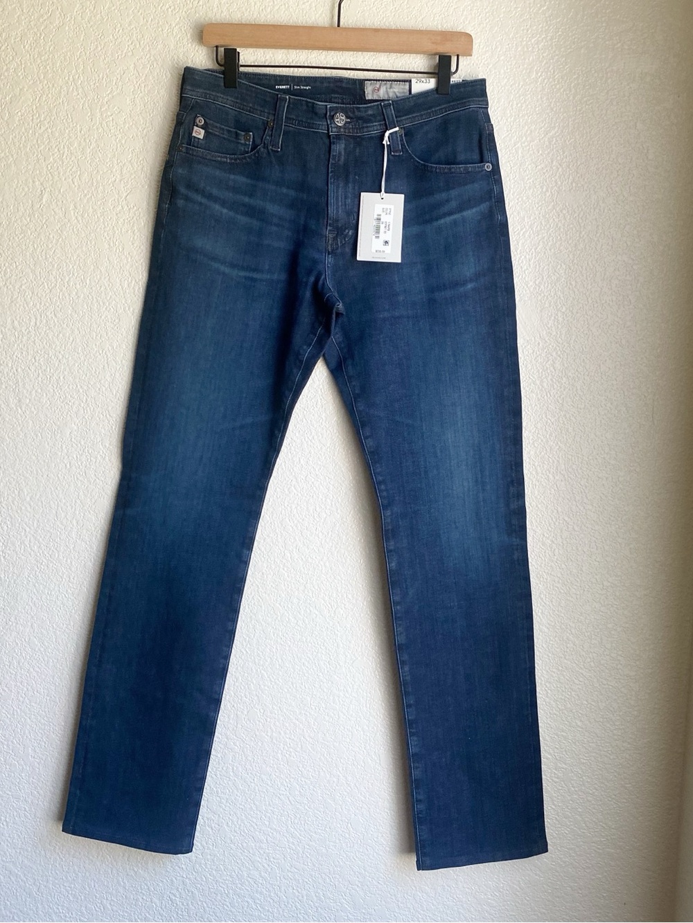 AG Jeans Everett 360 Slim Straight Leg 3 Year Wit NEW